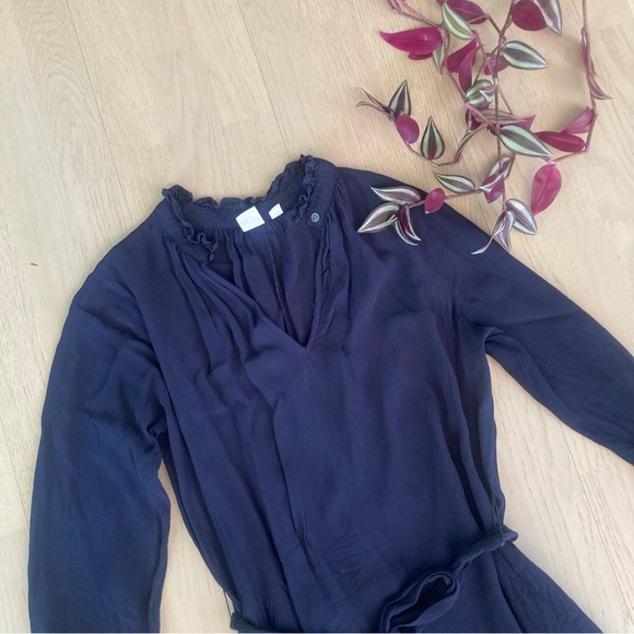 Navy shirt dress - Picture 4 of 7